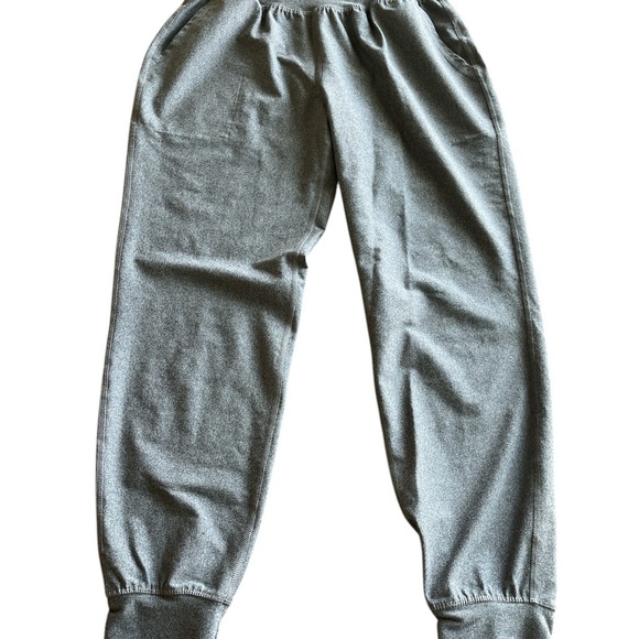 Old Navy Active Gray Leggings Elastic Waistband Size Small Pockets Gathered - Picture 1 of 14
